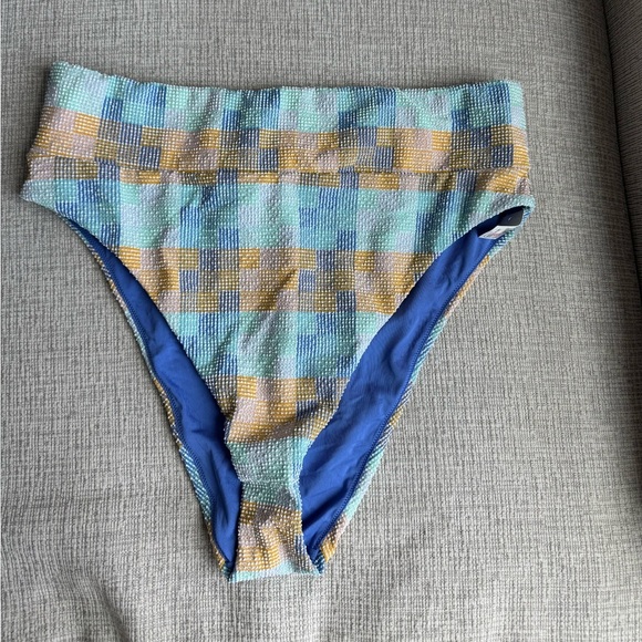 Aerie Pastel Checkered Bikini Bottom - Picture 1 of 4
